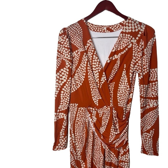 Johanna Ortiz Spice Market Hunter Midi Dress in Orange sz 4 - Picture 5 of 13
